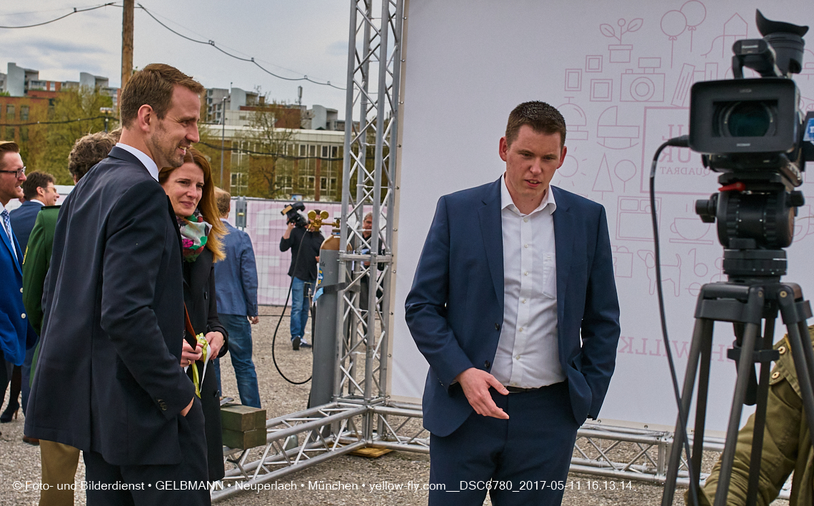 11. Mai 2017 - Grundsteinlegung für die LOGE und dem Kulturquadrat in Neuperlach